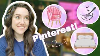 Building in The Sims 4 BUT Every Room is a Different PINTEREST ROOM The Sims 4 Build Challenge