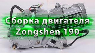 СБОРКА ДВИГАТЕЛЯ ЗОНГШЕН 190. переборка мотора zonghsen 190. переборка мотора питбайка