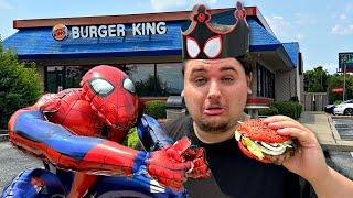 Trying Burger Kings New Spider-Man Burger