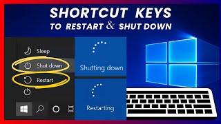 Shut Down  Restart KEYBOARD Shortcut  Shutdown and Restart with Shortcut Keys