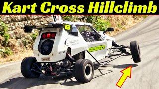 4x CRAZY 600cc Kart Cross at Slalom & Hillclimb Races - 16.000 rpm MotorBike Engine Screen & Show