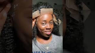 Super bouncy curly wig install  Bomb hairstyle So wow#wigs #wiginstall #blackgirlmagic #fyp