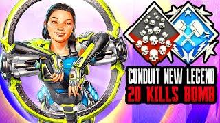 CONDUIT 20 KILLS & 4K DMG INSANE GAME WITH NEW LEGEND Apex Legends Gameplay