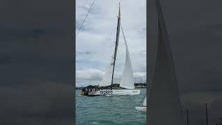 A Former Americas Cup Yacht is Overtaking Us