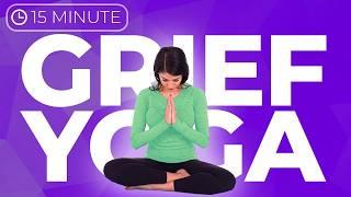 15 minute Yoga for Grief Loss & Broken Heart ️‍🩹