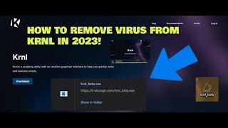 HOW TO REMOVE VIRUS FROM KRNL