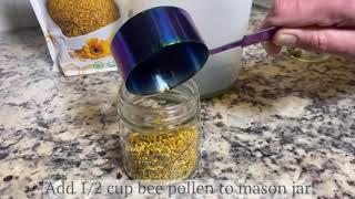 How to Make Cannabis Infused Bee Pollen - Recipe