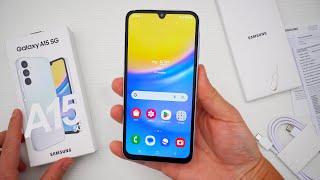 Samsung Galaxy A15 5G Unboxing Hands-On & First Impressions Light Blue