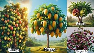 Wow Unbelievable The Amazing planting Star Apple Mango Banana and Guava  Best planting collection