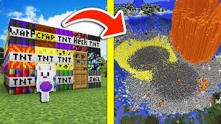 PROBAMOS LAS TNT MAS PODEROSAS DE TODO MINECRAFT  Estas TNT Existen en Minecraft Capitan Winki