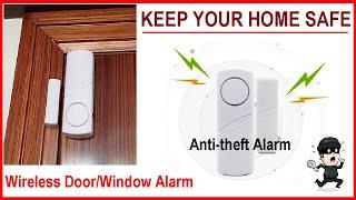 Home Security Alarm  Anti-theft Alarm for Door Windows  Wireless Door Alarm