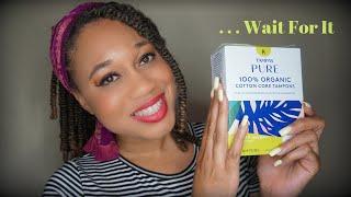 Tampax Pure 100% Organic Cotton Tampons  Product Review  EuniyceMari