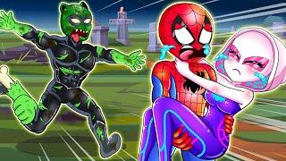 Oh No Spider Man Fled From Zombie  Funny Story - Marvels Spidey and his Amazing Friends Animation