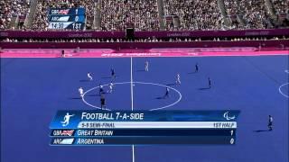 Football 7-a-side - GBR vs ARG - Mens Semifinal 1 - 1st Half - London 2012 Paralympic Games