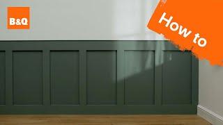 How to create your own wall panelling