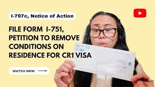 I-751 FORM HOW TO FILL OUT NOTICE OF REMINDER FOR CR1 REMOVAL OF CONDITION ON RESIDENCE IN USA 2023