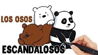 Como Dibujar y Colorear Los Osos Escandalosos Panda Polar y Pardo  Dibujos Fáciles Para Niños 