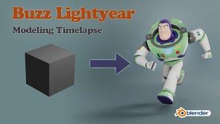 Blender 2 8 Modeling Timelapse  Creating Buzz Lightyear