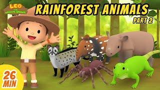 Rainforest Animals Minisode Compilation Part 22 - Leo the Wildlife Ranger  Animation  For Kids