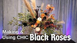 Making a Large Scale Design Using Chic Black Roses