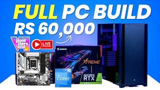 Rs 60000 PC Build With RTX 4060 8GB Graphic Card Full PC Building Guide in 2024