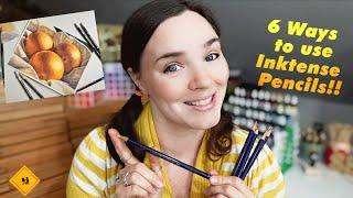 The Top 6 ways I use Derwent Inktense Pencils