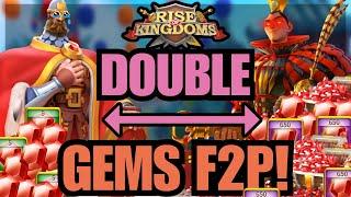 The BEST METHODS to earn LARGE AMOUNTS of Gems FAST AND F2P Rise of kingdoms