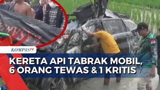 Mobil Ditabrak Kereta Api di Deli Serdang Ayah dan Lima Anak Tewas Ibu Kritis