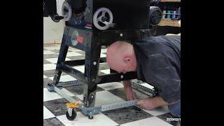 How to install a mobile base on your table saw or any other heavy shop tool that may need moving