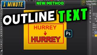 How to outline text in photoshop 2024