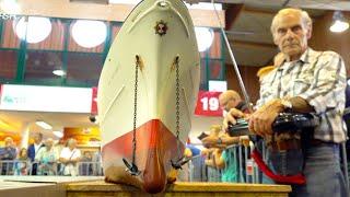 GIANT 3M LONG RC BOAT MIND BLOWING DETAILS IN FUNCTION EXTREM BIG MODEL SHOP IN ACTION