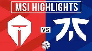 TES vs FNC Highlights ALL GAMES  MSI 2024 Play-Ins Round 2  TOP Esports vs Fnatic