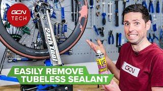 How to Remove Dried Tubeless Sealant From Your Bike  Maintenance Monday