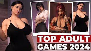 TOP 5 4K QUALITY ADULT GAMES FOR ANDROID & PC  CHEATING  CORRUPTION  MOM & SON GAMES  2024