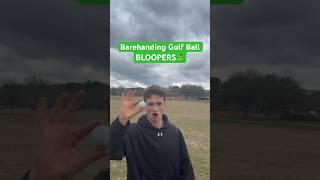 Bloopers for BAREHAND GOLF TRICKSHOT ️ #trickshot #sports #golf #golfing #funny