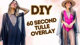 60 Second NO-SEW Tulle Dress  Beach Cover-Up  DIY w Orly Shani
