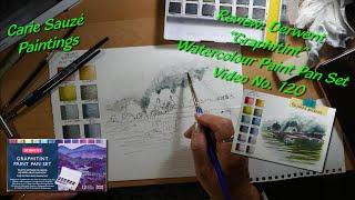 Review Derwent Graphitint Watercolour Paint Pan Set - Video No. 120