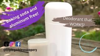 Deodorant that really WORKS Make Aluminum free & baking soda free deodorant for sensitive skin