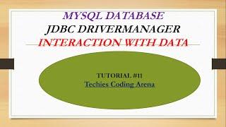 JAVA JDBC Tutorial 11- Updating data in a database using PreparedStatement