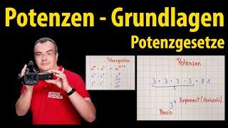 Potenzen - Grundlagen Basis Exponent Potenzgesetze - einfach erklärt  Lehrerschmidt