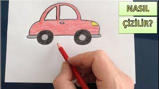 Kolay Araba Resmi Nasıl Çizilir? - çocuklar için eğitici videolar - performans ödevi