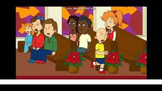 Caillou misbehaves at easter sunday