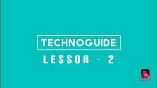 TechnoGuide Lesson-2 Mechanical drawing method