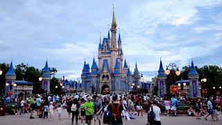 Magic Kingdom 2024 Summer Evening Walkthrough in 4K  Walt Disney World Orlando Florida August 2024