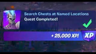 Fortnite - Search Chests at Named locations - Chapter 4 Season 2