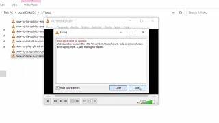RESOLVED Your input cant be opened VLC is unable to open the MRL