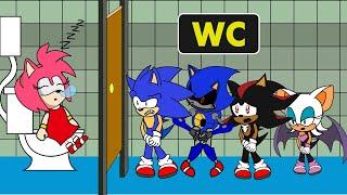 Sonic Rouge Bat Sonic Metal Shadow Sonic Lines Up for Restroom  SONIC LIFE  Episode 11