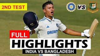 FULL HIGHLIGHTS  INDIA VS BANGLADESH 2ND TEST MATCH DAY 5  IND VS BAN