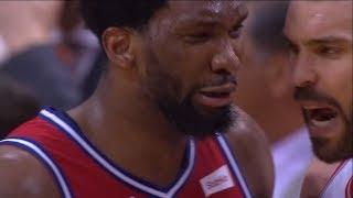 Joel Embiid CRIES after Game 7 Loss  Raptors vs 76ers  2019 NBA Playoffs