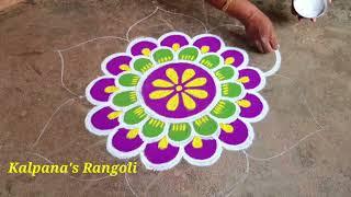 Chithirai theruveza special flowers padi kollam Easy rangoli design pandaga muggulu